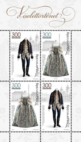 2020. Viselettörténet III. - Bélyegkisív 2020. Viselettörténet III. - Bélyegkisív